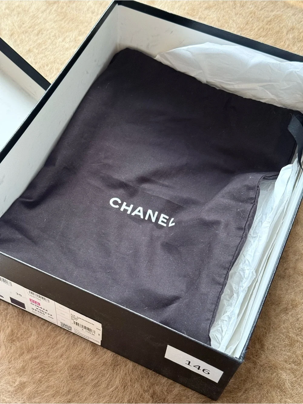 CHANEL Black Quilted Leather Combat Boots with Chain CC Detailing size 5